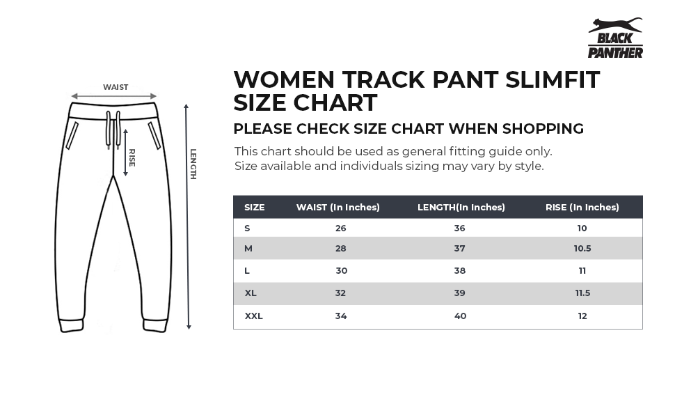 Size Chart - His Pants – Eighteen Plus Clothing